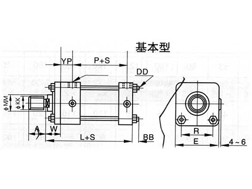 WL70/140-1系列轻型拉杆液压缸
